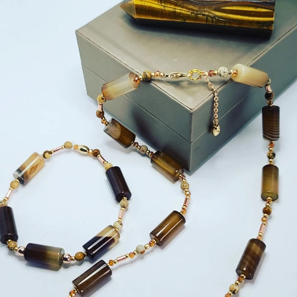 Lace Agate necklace - Picture 3 of 5